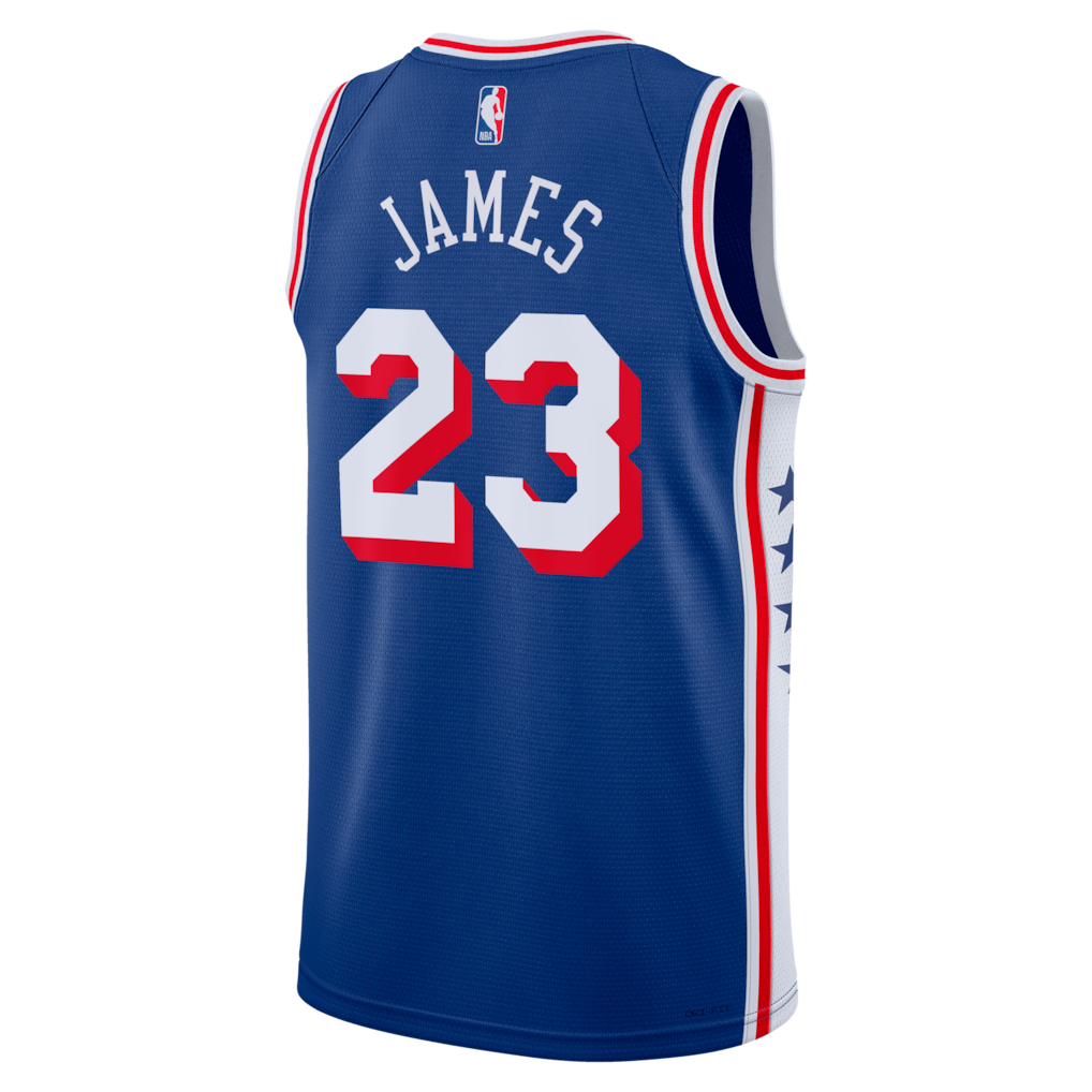 LeBron James Philadelphia 76ers Swingman Jersey - Icon Edition - Royal