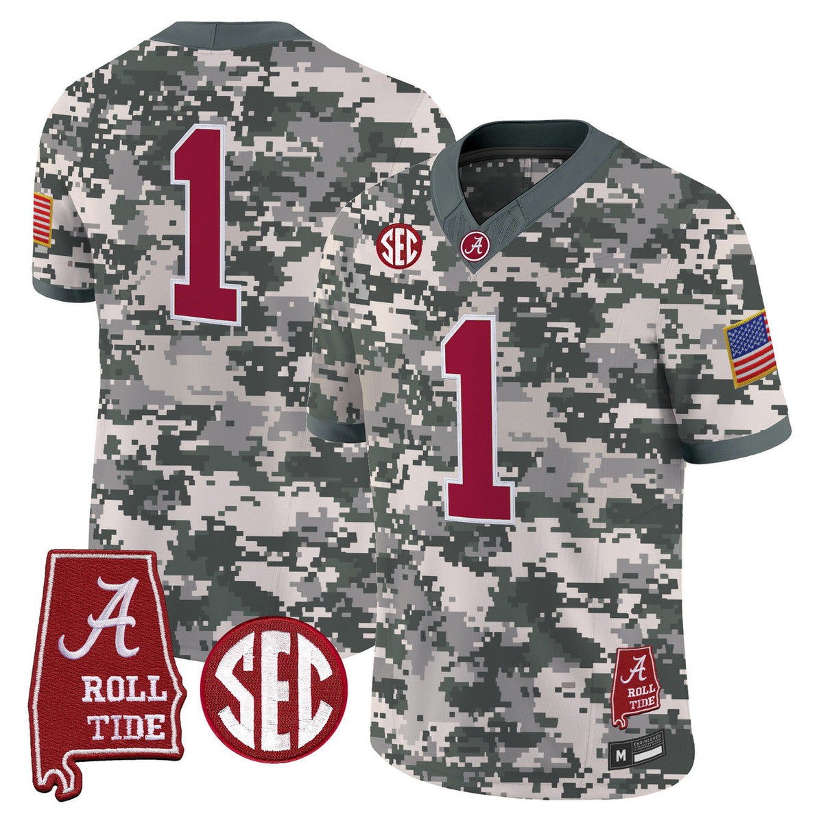 Alabama Camouflage Football Stitched Jersey 2026