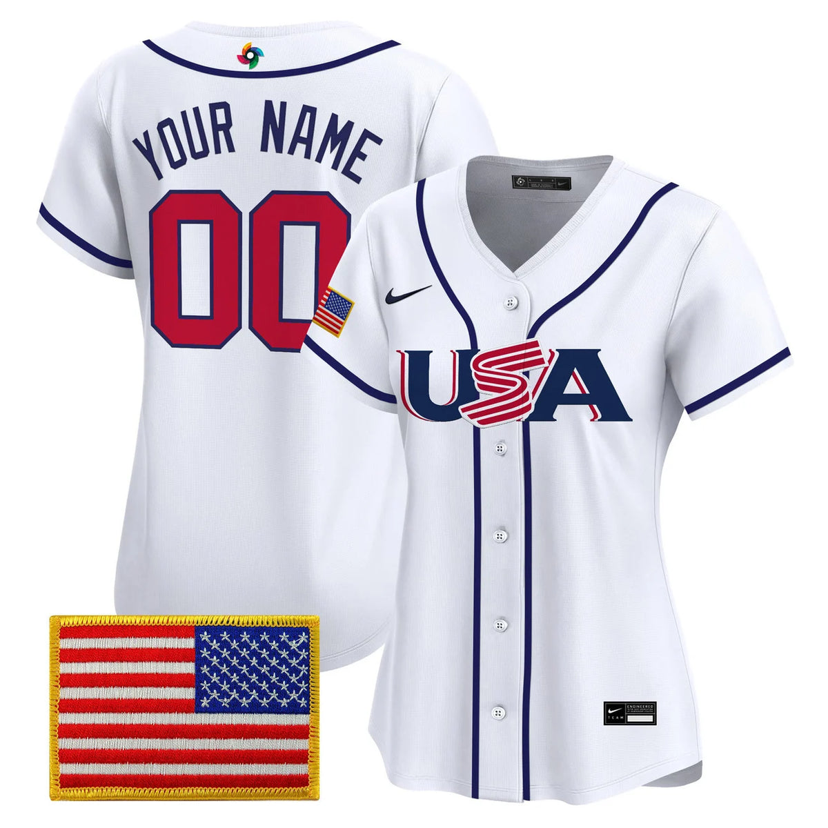 Team USA World Baseball Classic Vapor Premier Custom Jersey - 2026 Roster - All Stitched