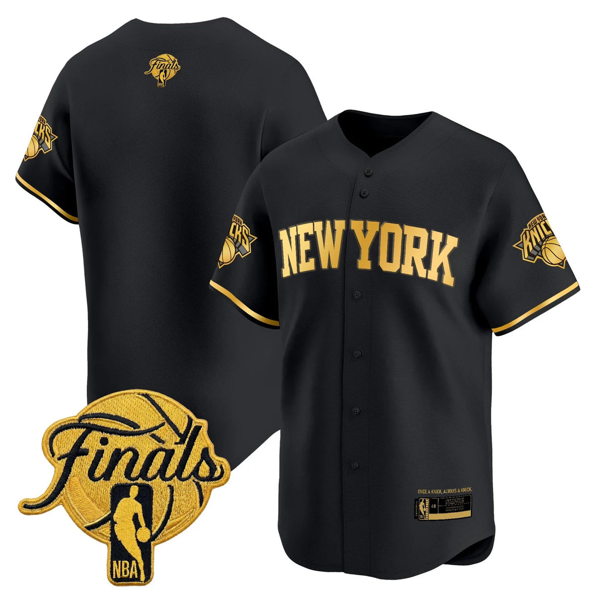 Men's New York Knicks 2026 Finals Vapor Baseball Jersey - All Stitched