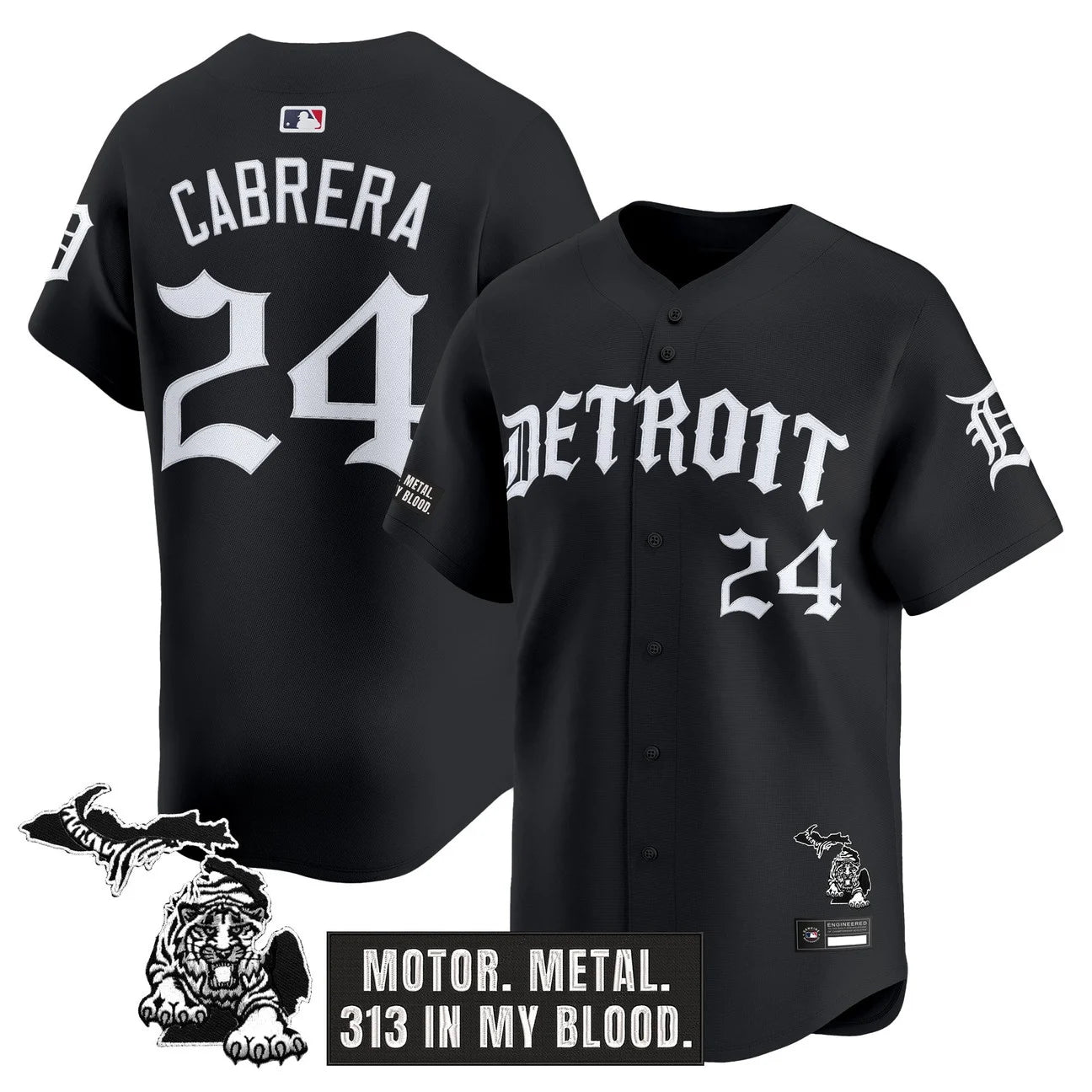 Men's Detroit Tigers 'Old English Edition' Vapor Premier Limited Jersey - All Stitched