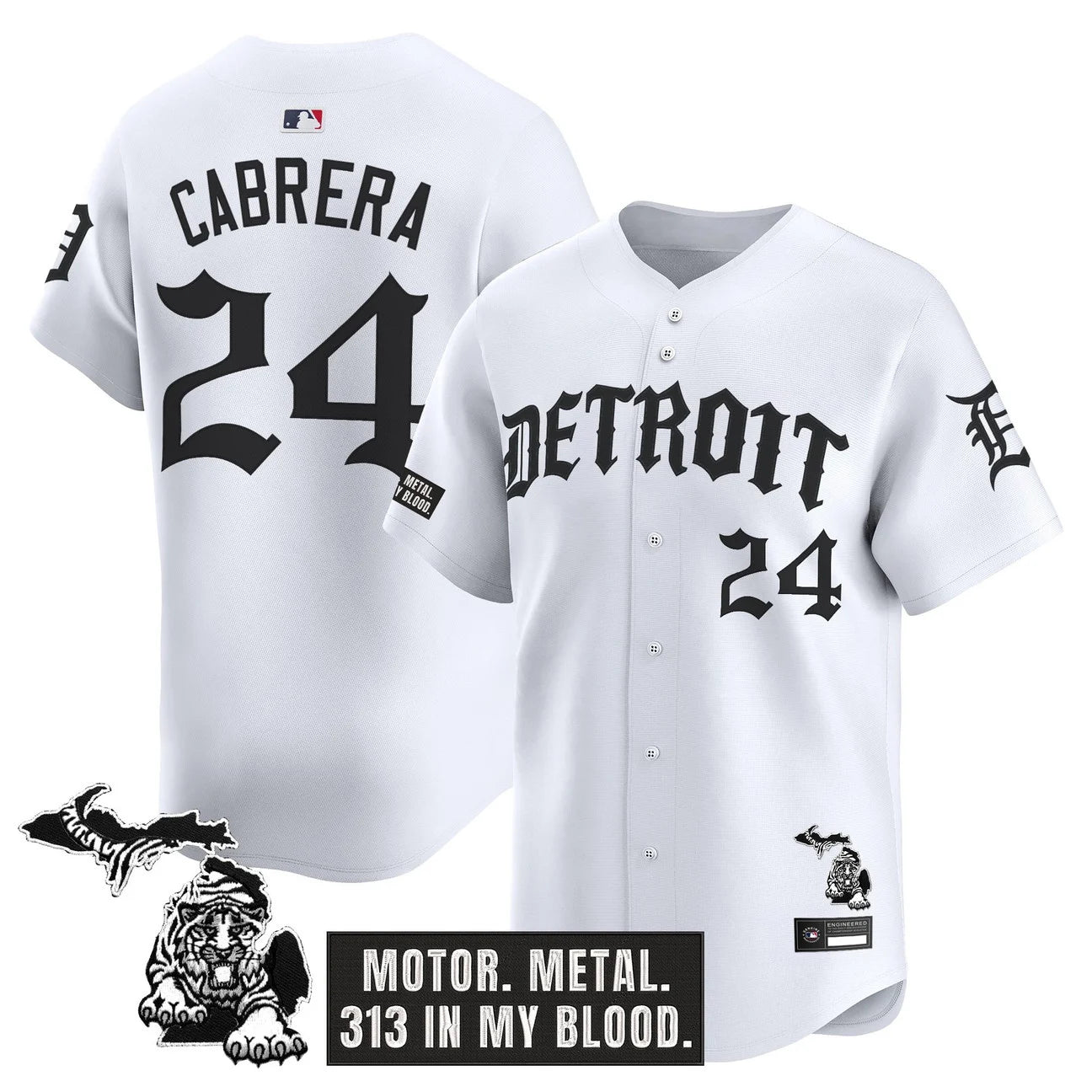 Men's Detroit Tigers 'Old English Edition' Vapor Premier Limited Jersey - All Stitched