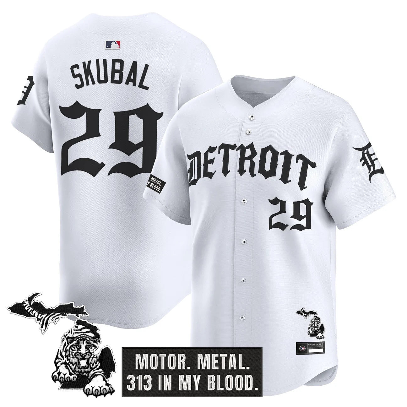 Men's Detroit Tigers 'Old English Edition' Vapor Premier Limited Jersey - All Stitched