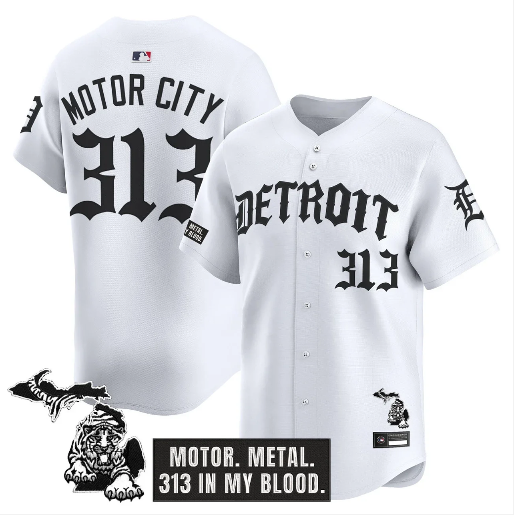 Men's Detroit Tigers 'Old English Edition' Vapor Premier Limited Jersey - All Stitched