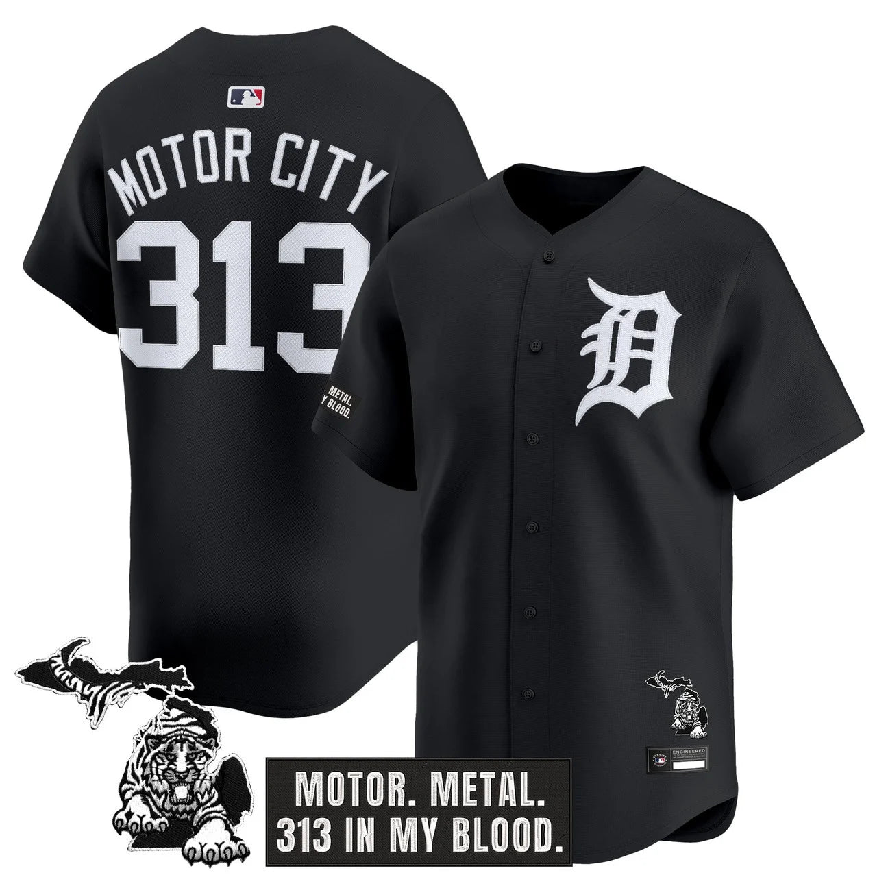 Men's Detroit Tigers 'Old English Edition' Vapor Premier Limited Jersey - All Stitched