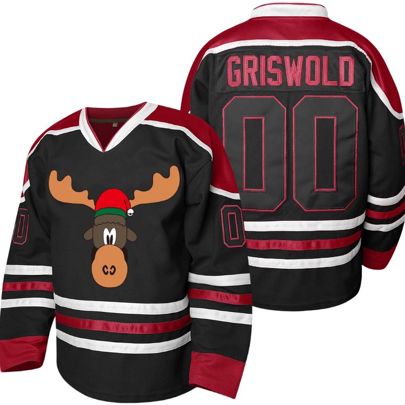 【Black Friday Price🔥】Christmas Style 'Griswold' Embroidered Hockey Jersey - Coieh