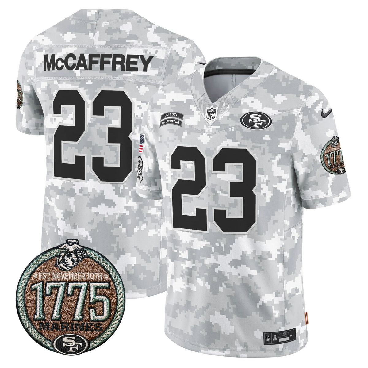 San Francisco 49ers 2024 Salute to Service Jersey - Establishment Year Patch