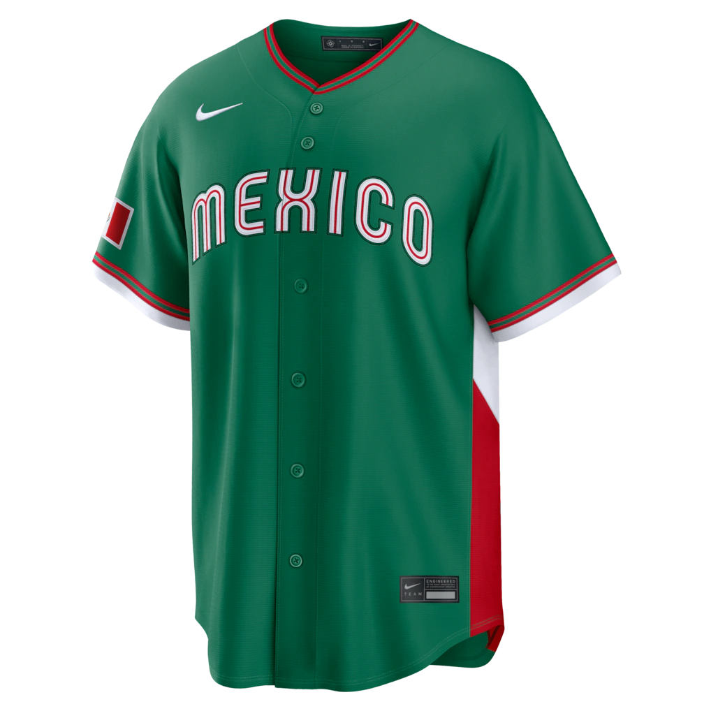 2026 WBC Mexico Stadium Baseball Green Jersey – All Stitched