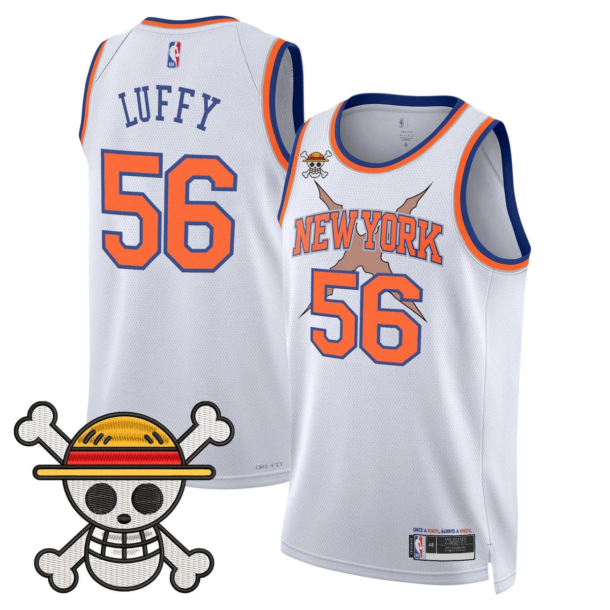 Men's New York Knicks x One Piece Swingman Jersey- Stitched
