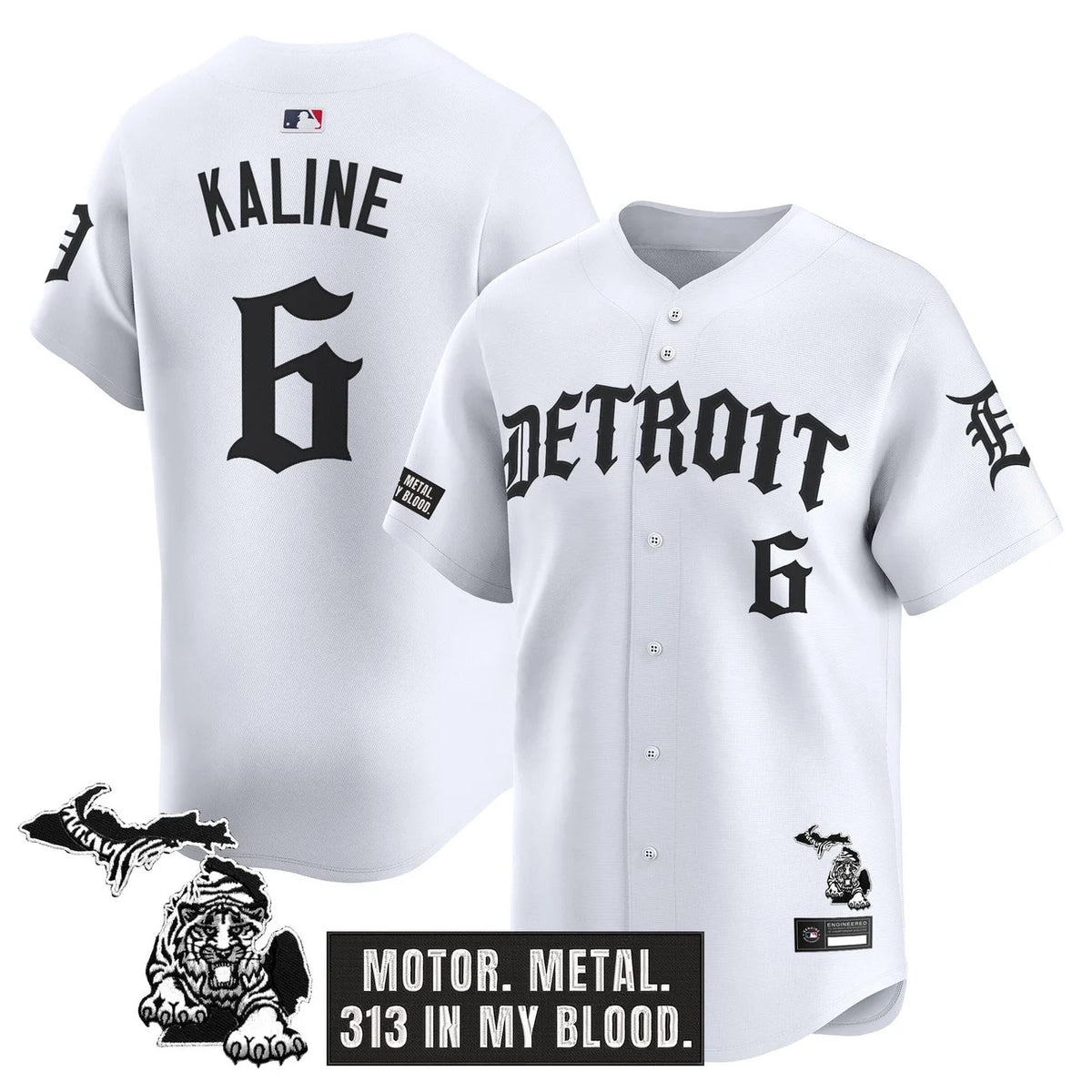 Detroit Tigers 'Old English Edition' Vapor Premier Limited Jersey - All Stitched - White
