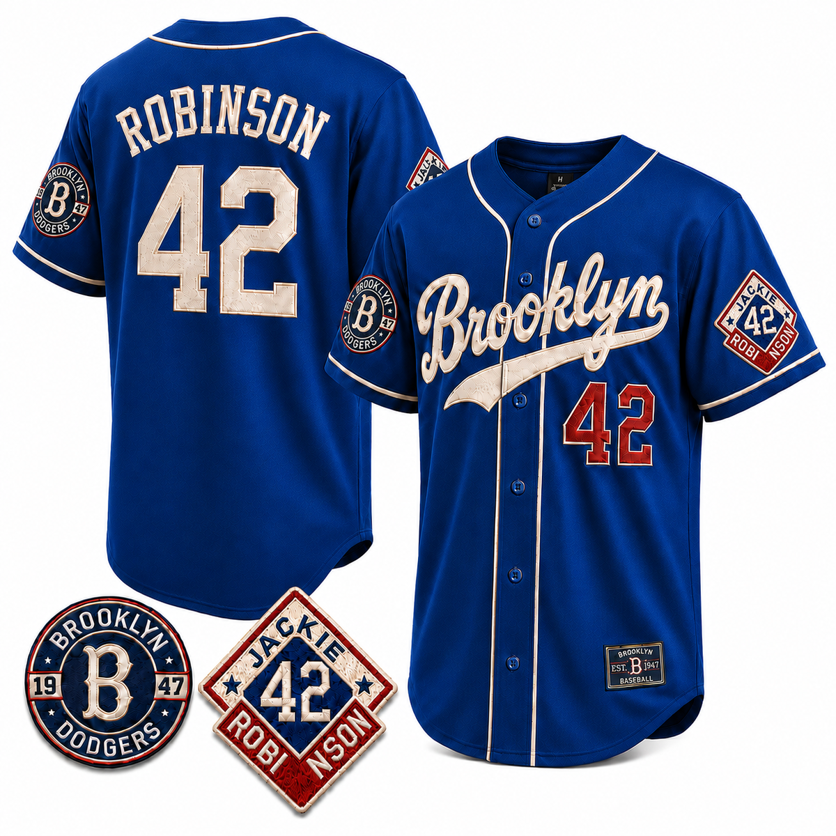 42 Jackie Robinson Legacy Heritage Baseball Jersey - All Stitched