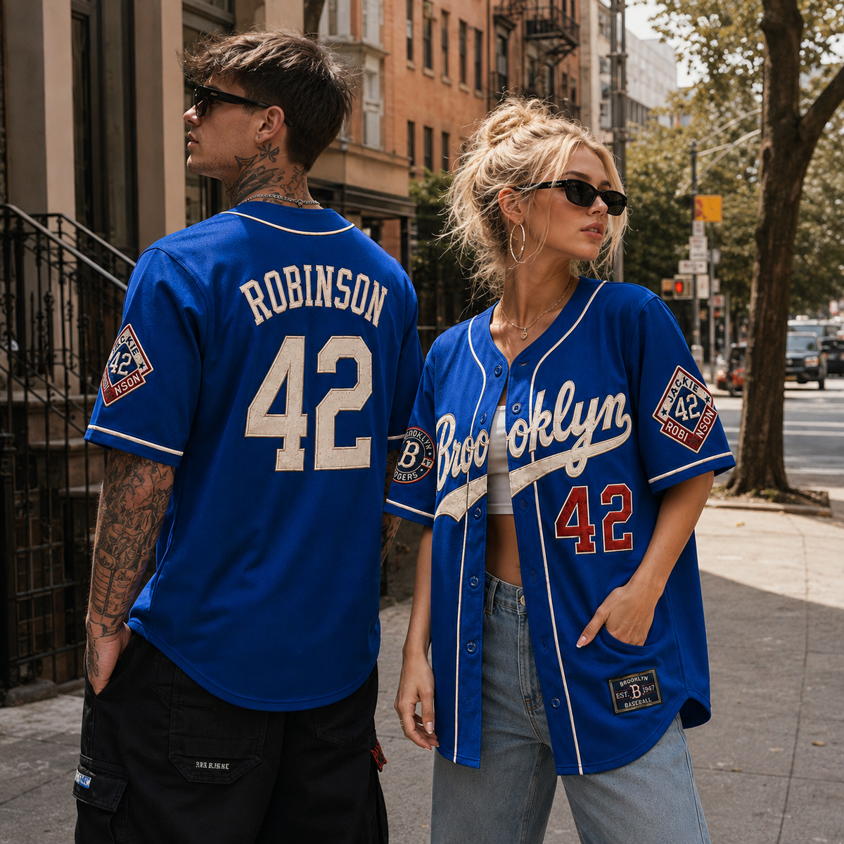 42 Jackie Robinson Legacy Heritage Baseball Jersey - All Stitched