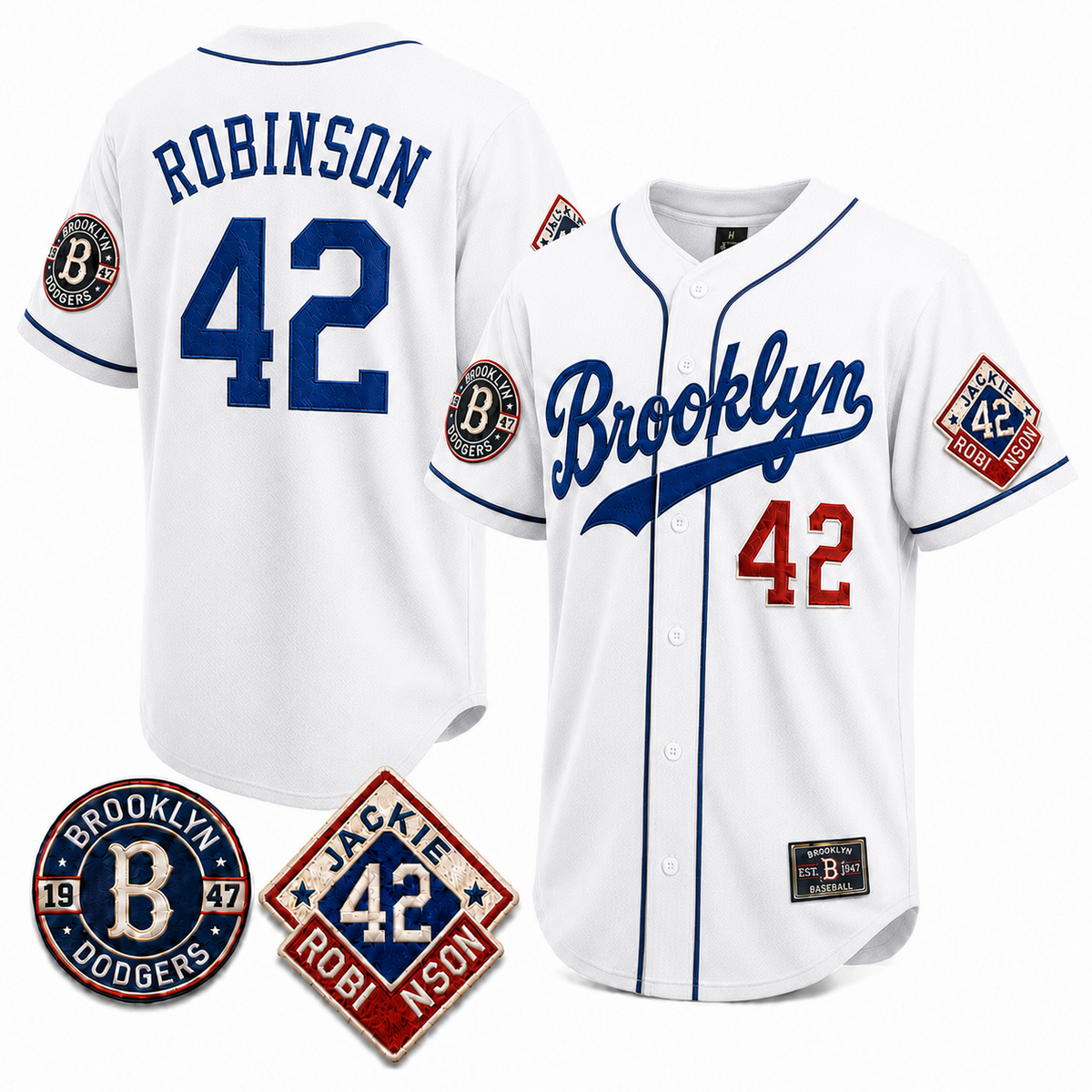 42 Jackie Robinson Legacy Heritage Baseball Jersey - All Stitched