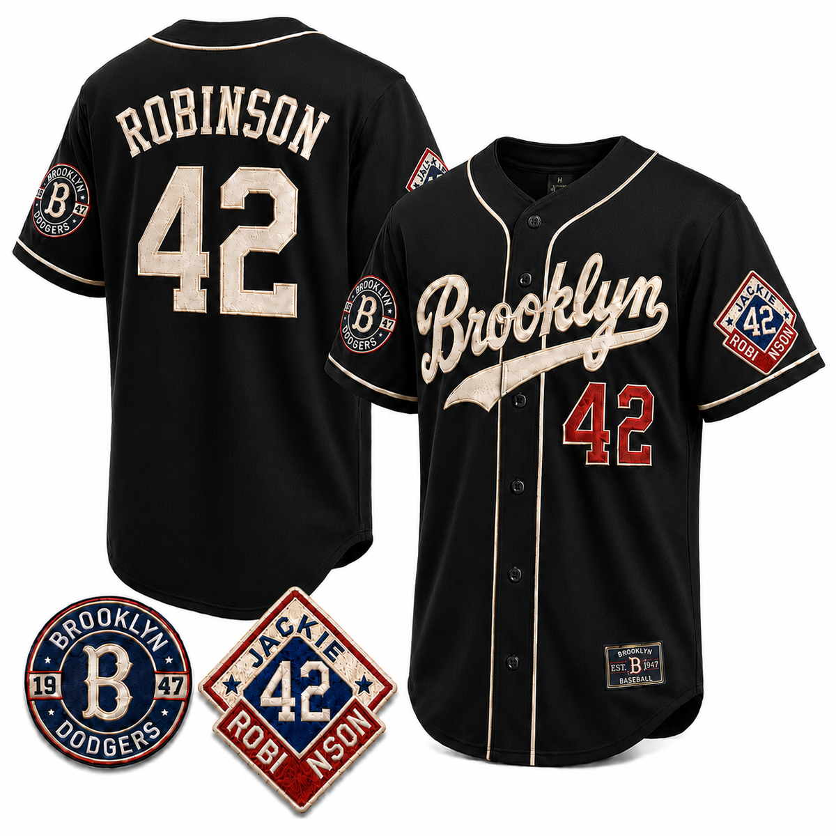 42 Jackie Robinson Legacy Heritage Baseball Jersey - All Stitched