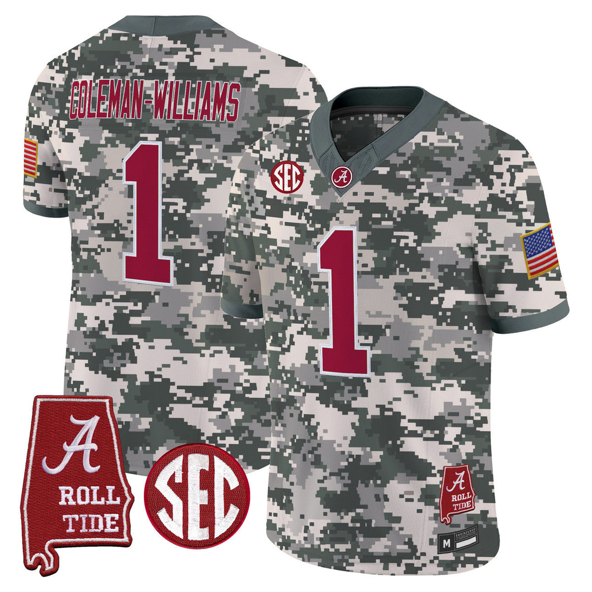 Alabama Camouflage Football Jersey 2026