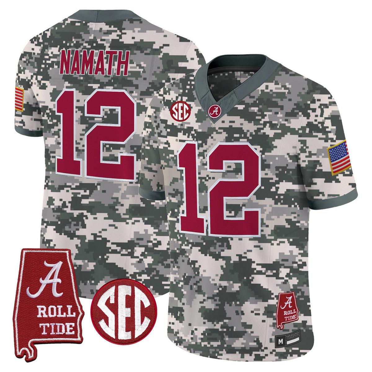 Alabama Camouflage Football Jersey 2026 - All Stitched