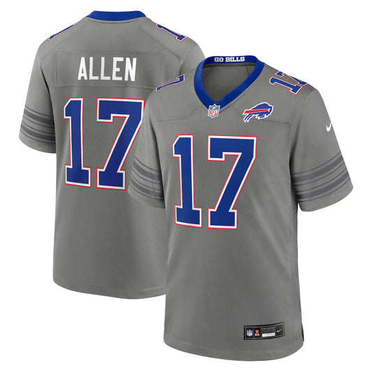 Josh Allen Buffalo Bills Nickel City Game Jersey in gray