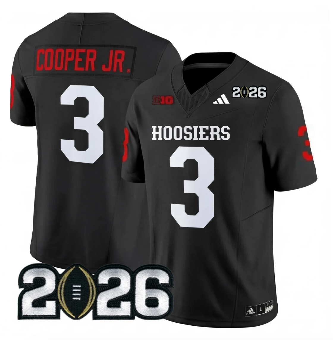 Indiana College Football Stitched Jersey - 2026 CFP Patch