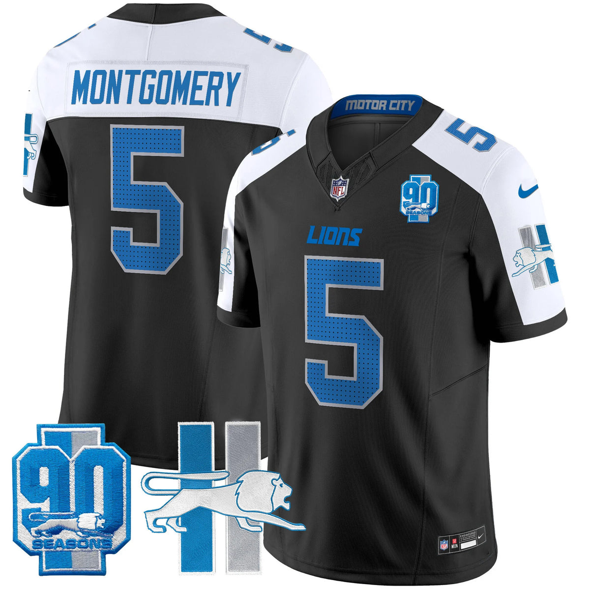 Men's Detroit Lions 1946 Throwback Vapor Limited Jersey - All Stitched