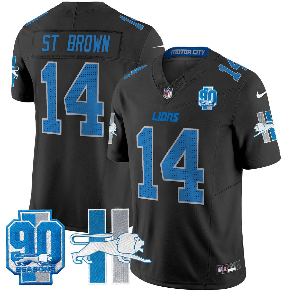 Detroit Lions 1946 Throwback Vapor Limited Football Jersey