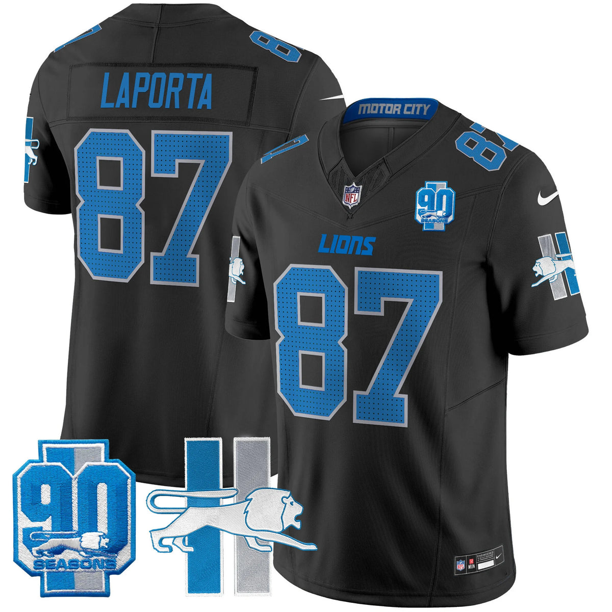 Men's Detroit Lions 1946 Throwback Vapor Limited Jersey - All Stitched