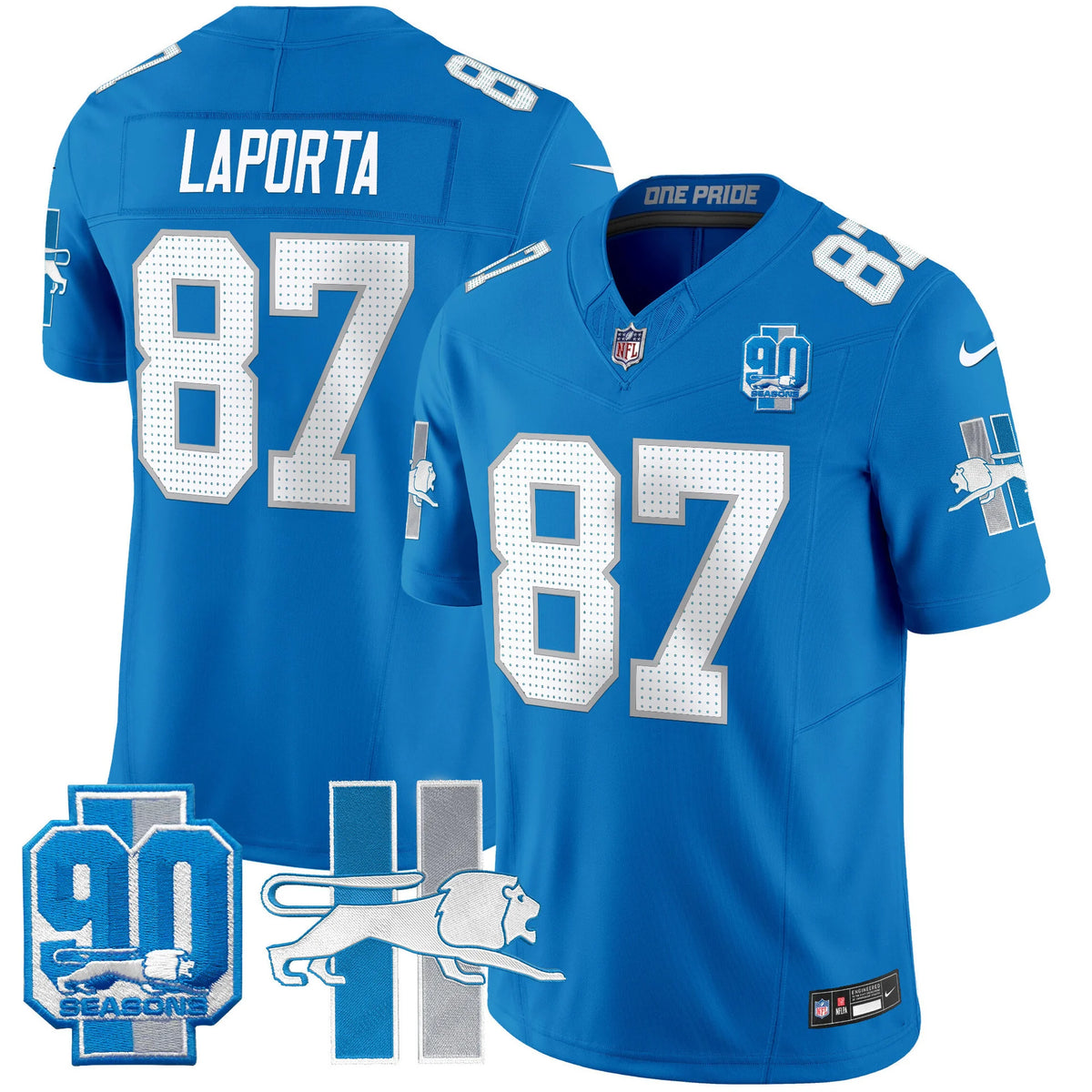 Men's Detroit Lions 1946 Throwback Vapor Limited Jersey - All Stitched