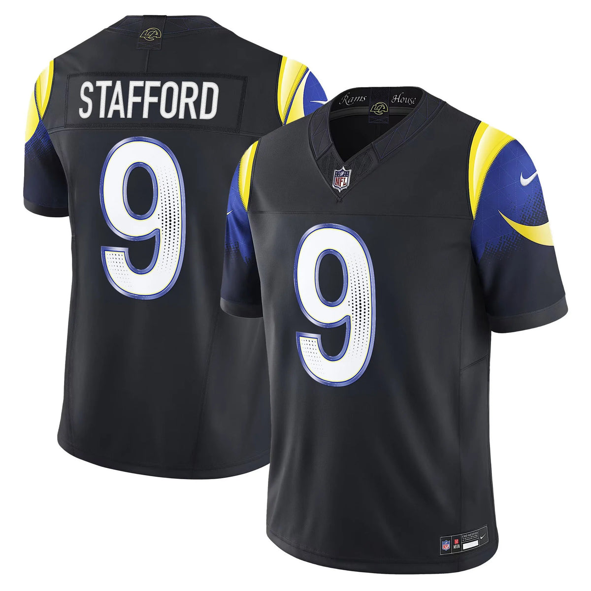 Los Angeles Rams 2025 football jersey with stitched name and number