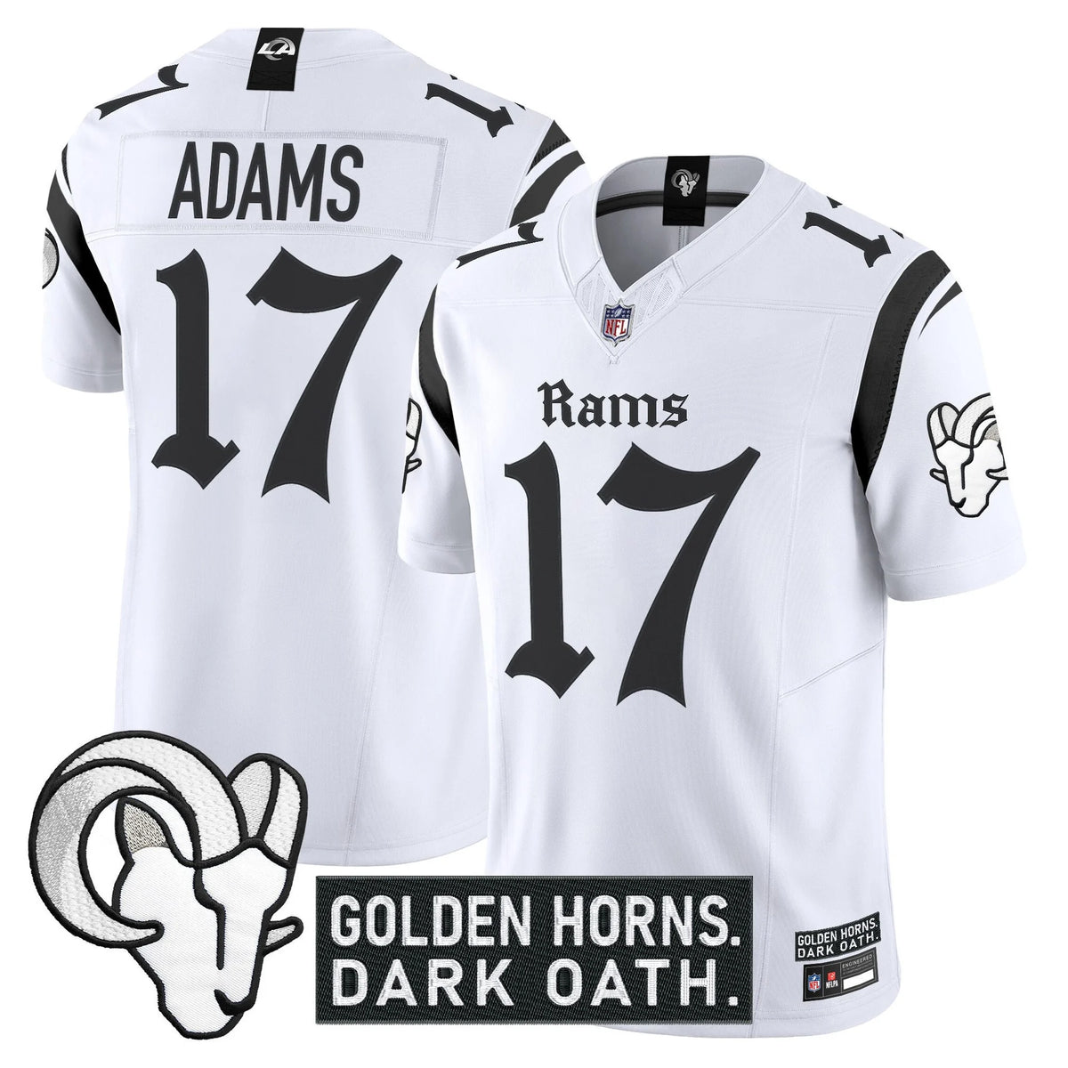 Men's Los Angeles Rams 'Gothic Horns Reforged Edition' Vapor Limited Jersey - All Stitched