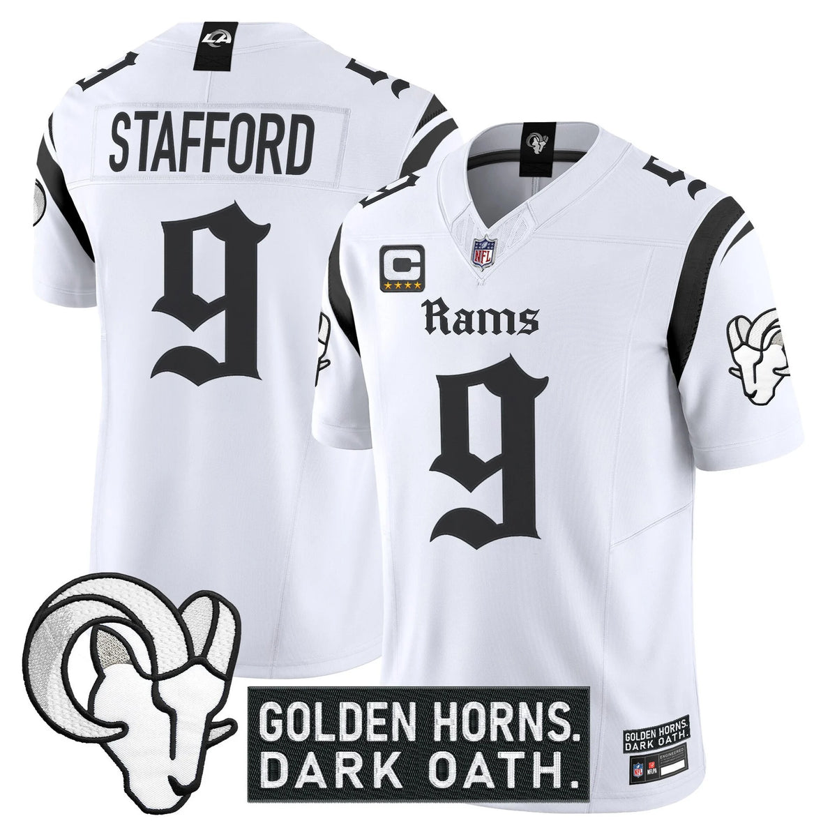 Men's Los Angeles Rams 'Gothic Horns Reforged Edition' Vapor Limited Jersey - All Stitched