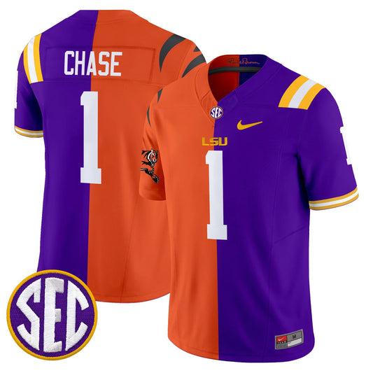 LSU Tigers Split Football Jersey V2