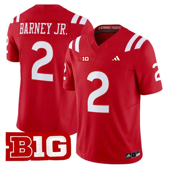 Nebraska Cornhuskers 2026 football jersey with stitched 2