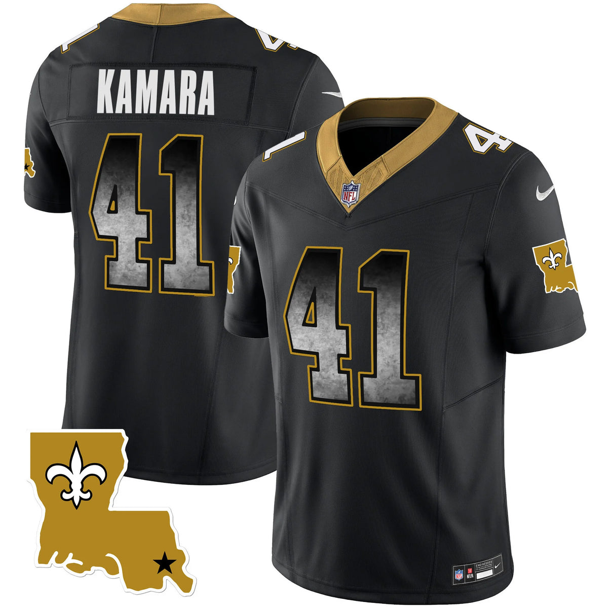 New Orleans Saints 1987 Legacy Throwback Jersey in Black