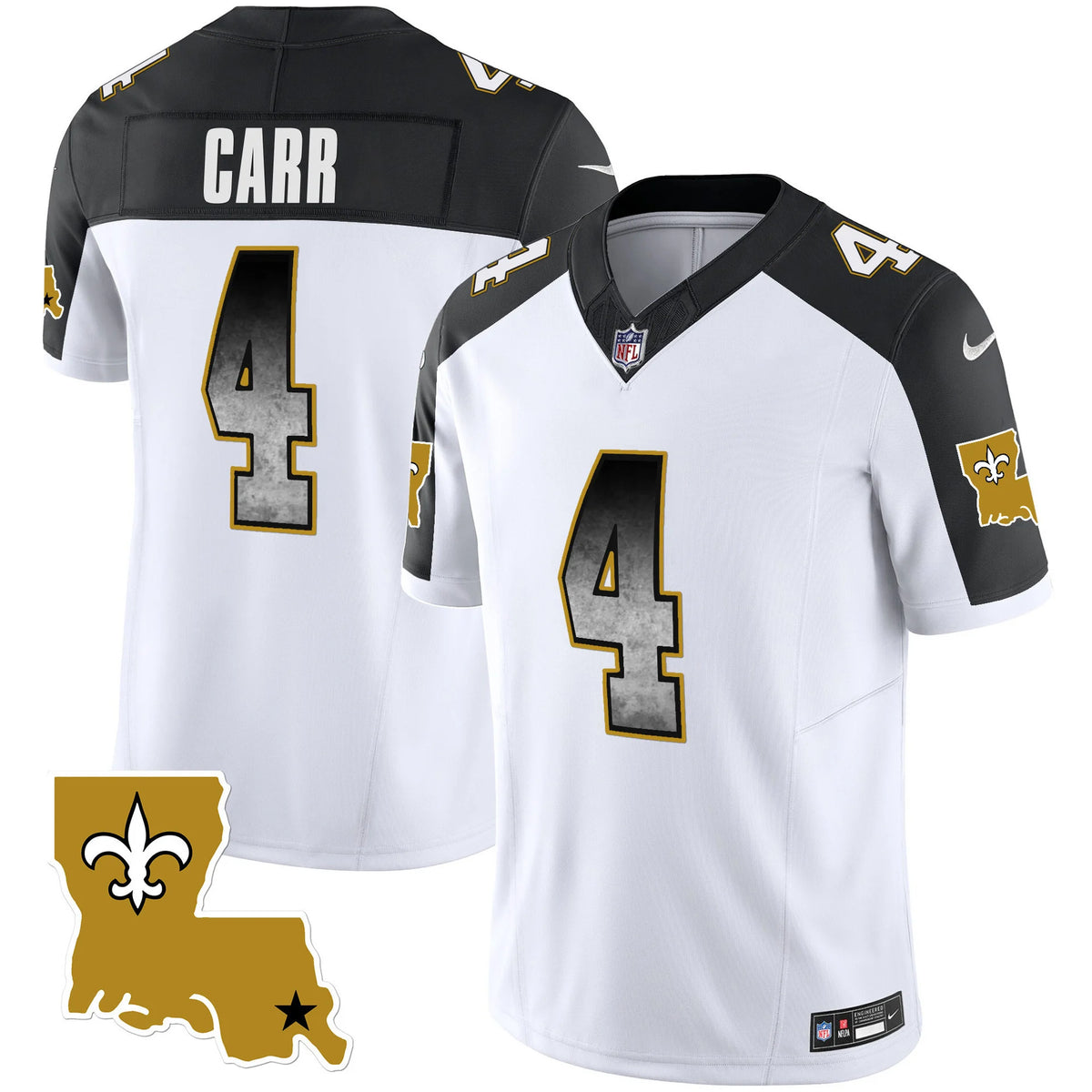Men's New Orleans Saints 1987 Legacy Arch Smoke Jersey - All Stitched
