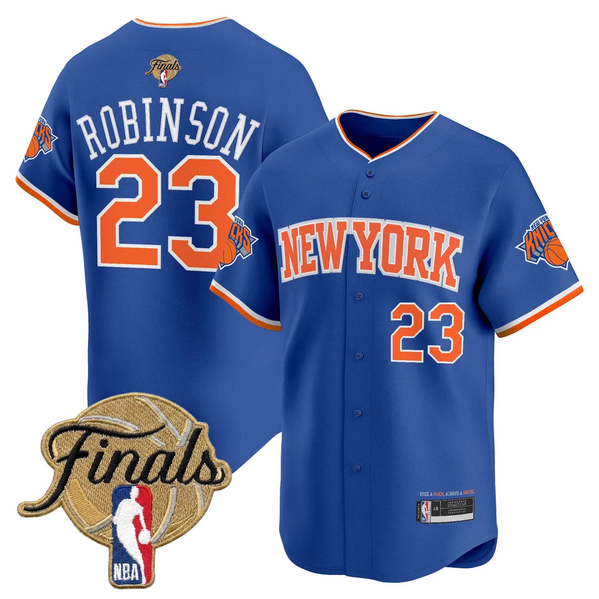 New York Knicks Robinson #23 2026 Finals Baseball Jersey