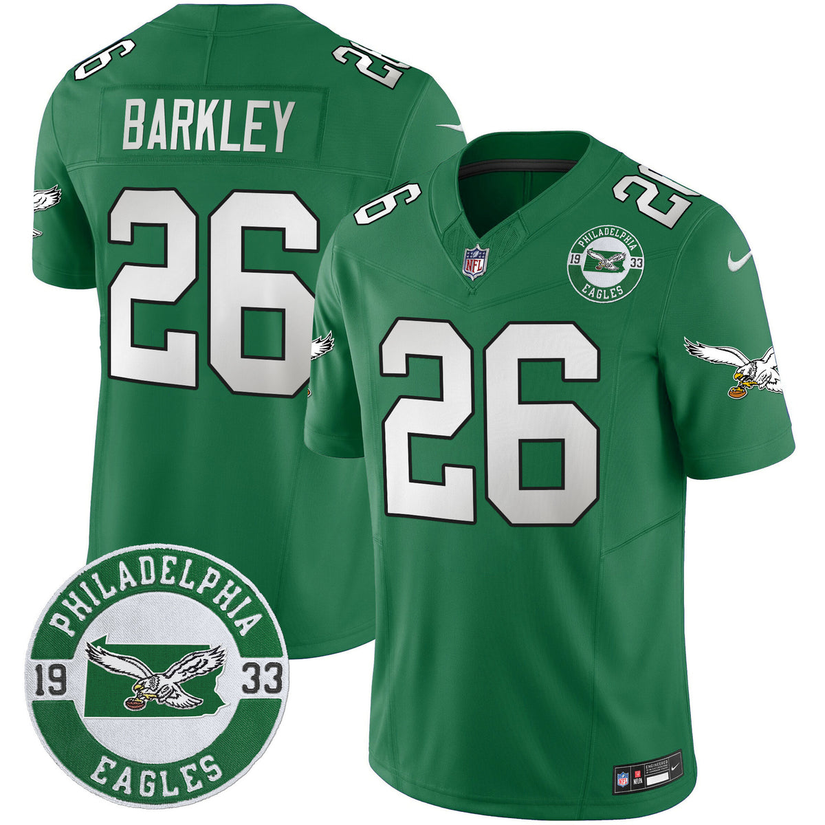 Philadelphia Eagles 2024 Throwback Vapor Limited Football Jersey