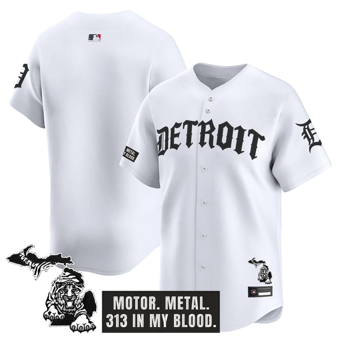Men's Detroit Tigers 'Old English Edition' Vapor Premier Limited Jersey - All Stitched