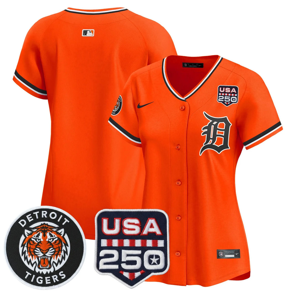 Women's Detroit Tigers 2026 Alternate Vapor Premier Limited Jersey - 250America Patch - All Stitched