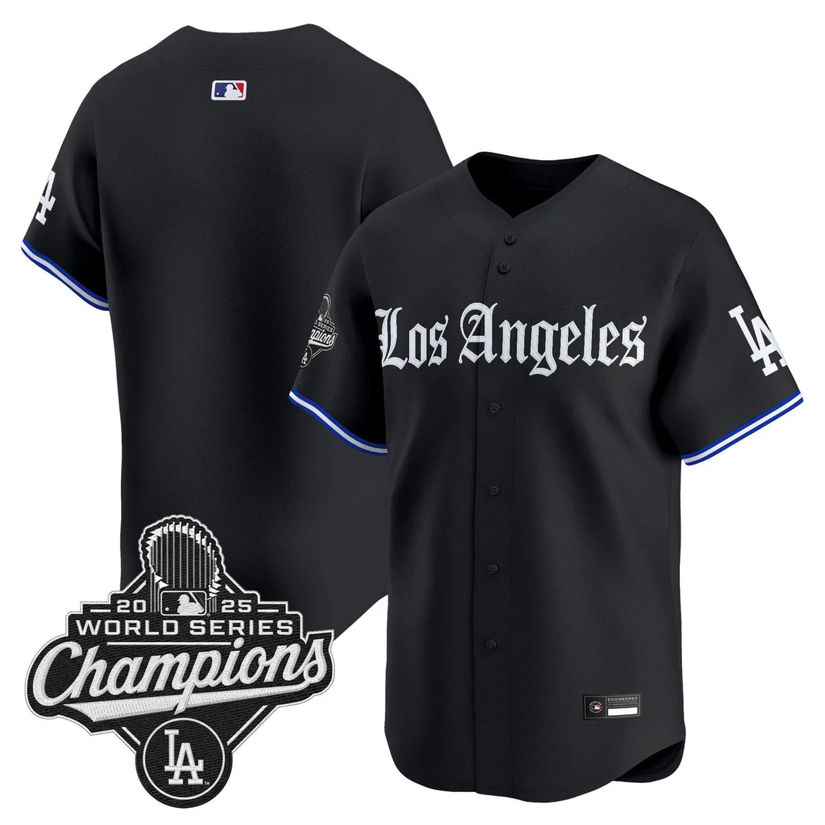 Los Angeles Dodgers "Gothic Edition" Vapor Premier Limited Jersey - All Stitched
